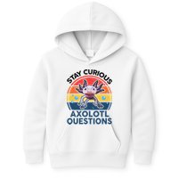 Cute Stay Curious Axolotl Questions Axolotl  Kids Hoodie