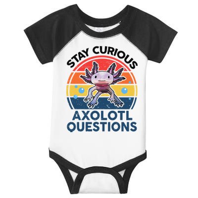 Cute Stay Curious Axolotl Questions Axolotl  Infant Baby Jersey Bodysuit