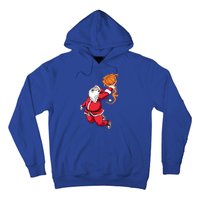 Christmas Santa Claus Dunking Xmas Holiday Basketball Player Gift Hoodie