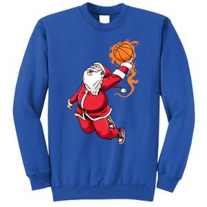 Christmas Santa Claus Dunking Xmas Holiday Basketball Player Gift Sweatshirt