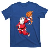 Christmas Santa Claus Dunking Xmas Holiday Basketball Player Gift T-Shirt