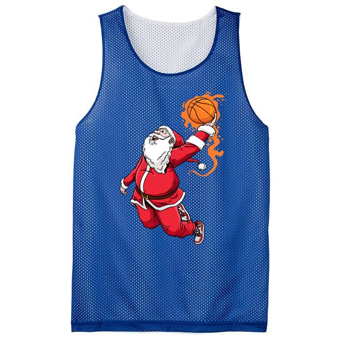 Christmas Santa Claus Dunking Xmas Holiday Basketball Player Gift Mesh Reversible Basketball Jersey Tank