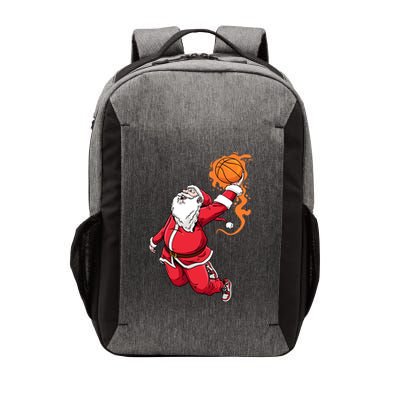 Christmas Santa Claus Dunking Xmas Holiday Basketball Player Gift Vector Backpack
