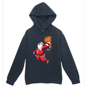 Christmas Santa Claus Dunking Xmas Holiday Basketball Player Gift Urban Pullover Hoodie