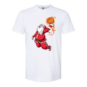 Christmas Santa Claus Dunking Xmas Holiday Basketball Player Gift Softstyle CVC T-Shirt