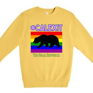 California Secession Calexit Bear Republic Premium Crewneck Sweatshirt