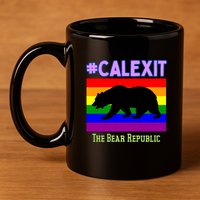 California Secession Calexit Bear Republic 11oz C Handle Ceramic Mug