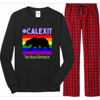 California Secession Calexit Bear Republic Long Sleeve Pajama Set