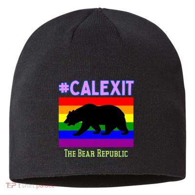 California Secession Calexit Bear Republic Sustainable Beanie