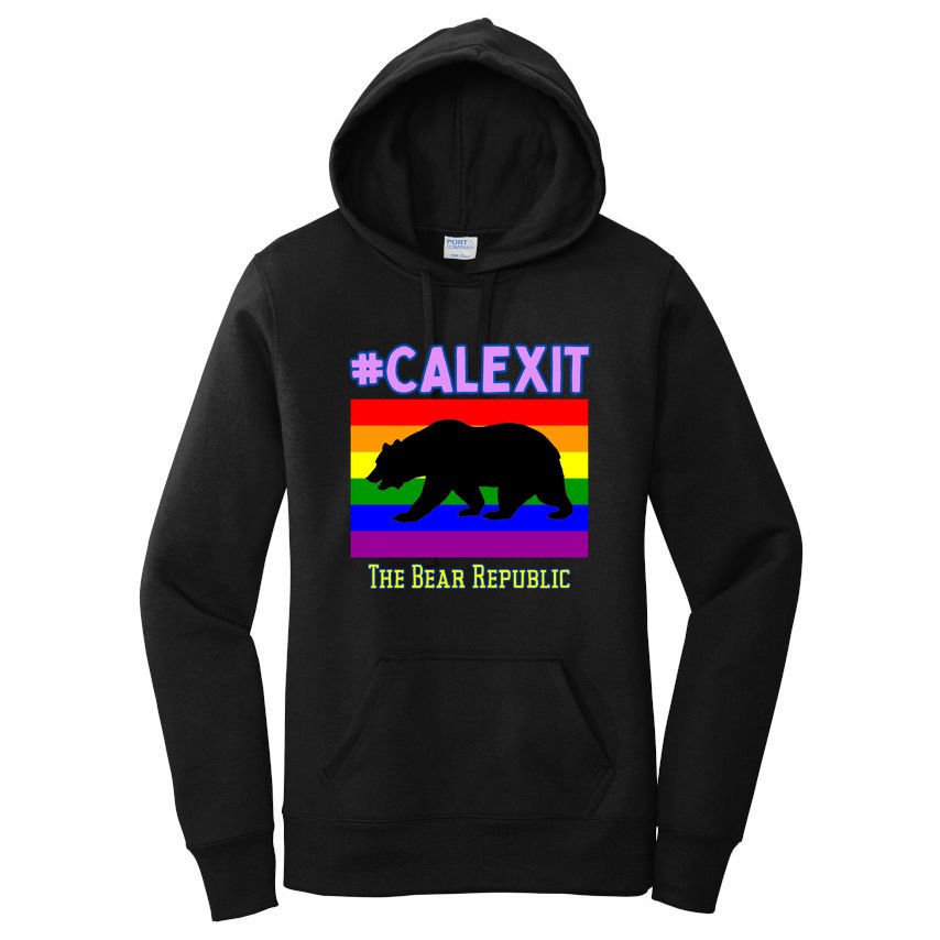 California Secession Calexit Bear Republic Women's Pullover Hoodie