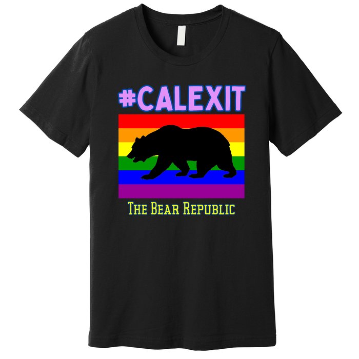 California Secession Calexit Bear Republic Premium T-Shirt