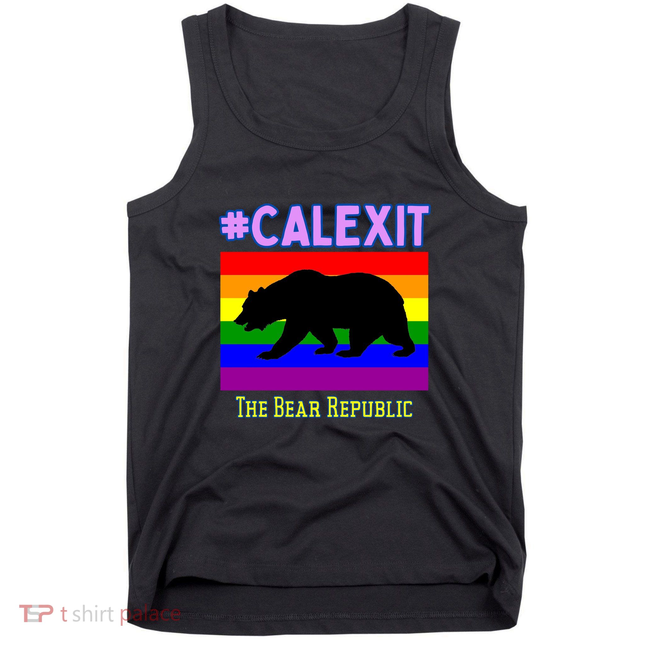 California Secession Calexit Bear Republic Tank Top