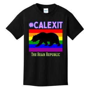 California Secession Calexit Bear Republic Kids T-Shirt