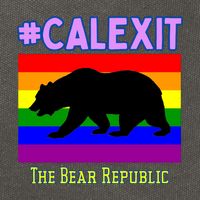 California Secession Calexit Bear Republic Cotton Canvas Backpack