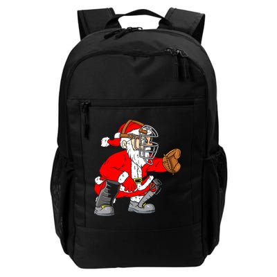 Christmas Santa Claus Baseball Catcher Backpack