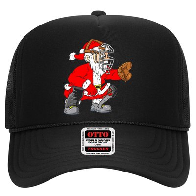 Christmas Santa Claus Baseball Catcher Hat