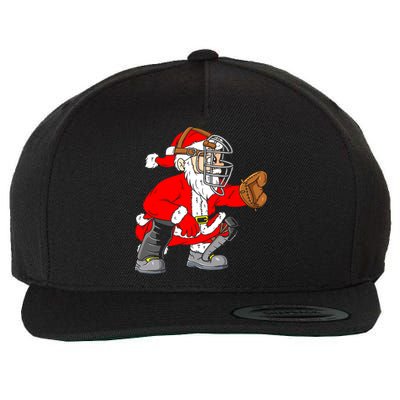 Christmas Santa Claus Baseball Catcher Wool Snapback Cap