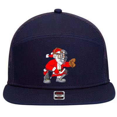 Christmas Santa Claus Baseball Catcher 7 Panel Mesh Trucker Snapback Hat