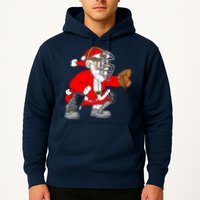 Christmas Santa Claus Baseball Catcher Hoodie