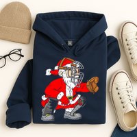 Christmas Santa Claus Baseball Catcher Hoodie