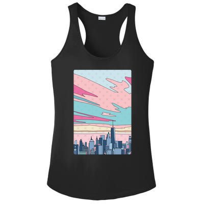 City Sunset Ladies PosiCharge Competitor Racerback Tank