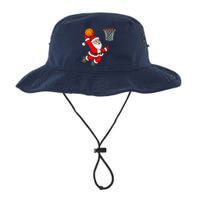 Christmas Santa Claus Dunking A Basketball Funny Xmas Legacy Cool Fit Booney Bucket Hat