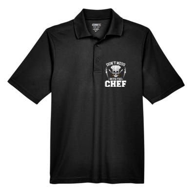 Cook Sous Chef Culinary Head Chef Dont Mess With The Chef Gift Men's Origin Performance Pique Polo