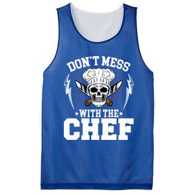 Cook Sous Chef Culinary Head Chef Dont Mess With The Chef Gift Mesh Reversible Basketball Jersey Tank