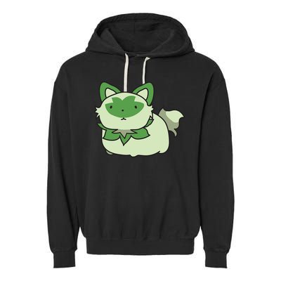 Chubby Sprigatito Chibi Kitty Garment-Dyed Fleece Hoodie