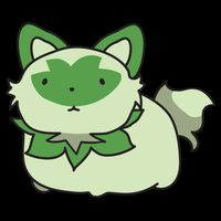 Chubby Sprigatito Chibi Kitty Button