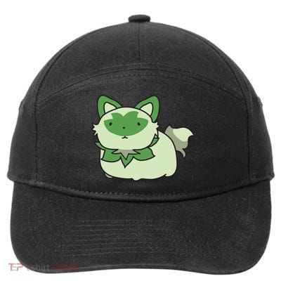 Chubby Sprigatito Chibi Kitty 7-Panel Snapback Hat
