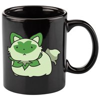 Chubby Sprigatito Chibi Kitty 11oz C Handle Ceramic Mug