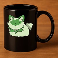 Chubby Sprigatito Chibi Kitty 11oz C Handle Ceramic Mug