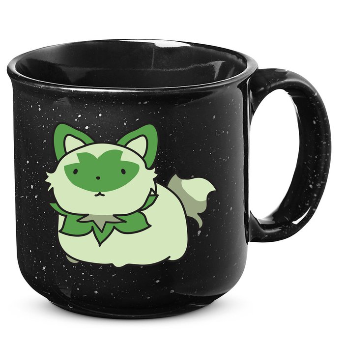 Chubby Sprigatito Chibi Kitty 15oz Campfire Ceramic Mug