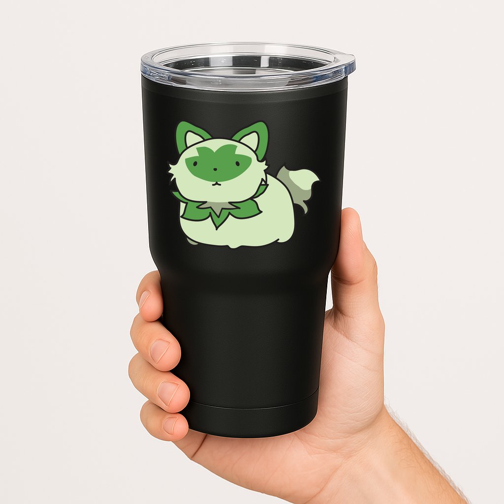 Chubby Sprigatito Chibi Kitty Tumbler