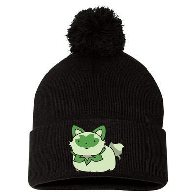Chubby Sprigatito Chibi Kitty Pom Pom 12in Knit Beanie