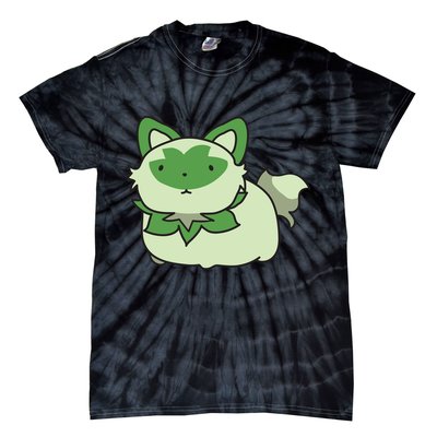 Chubby Sprigatito Chibi Kitty Tie-Dye T-Shirt