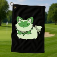 Chubby Sprigatito Chibi Kitty Golf Towel