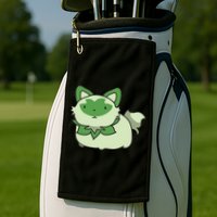 Chubby Sprigatito Chibi Kitty Golf Towel
