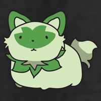 Chubby Sprigatito Chibi Kitty Golf Towel