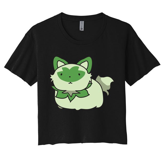 Chubby Sprigatito Chibi Kitty Crop Top