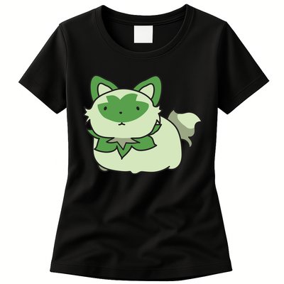 Chubby Sprigatito Chibi Kitty Womens T-Shirt