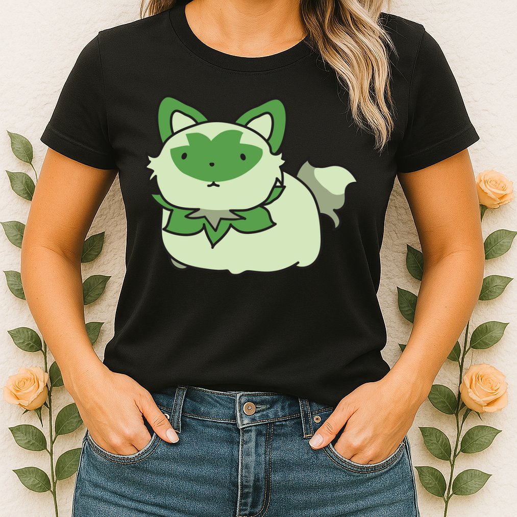 Chubby Sprigatito Chibi Kitty Womens T-Shirt