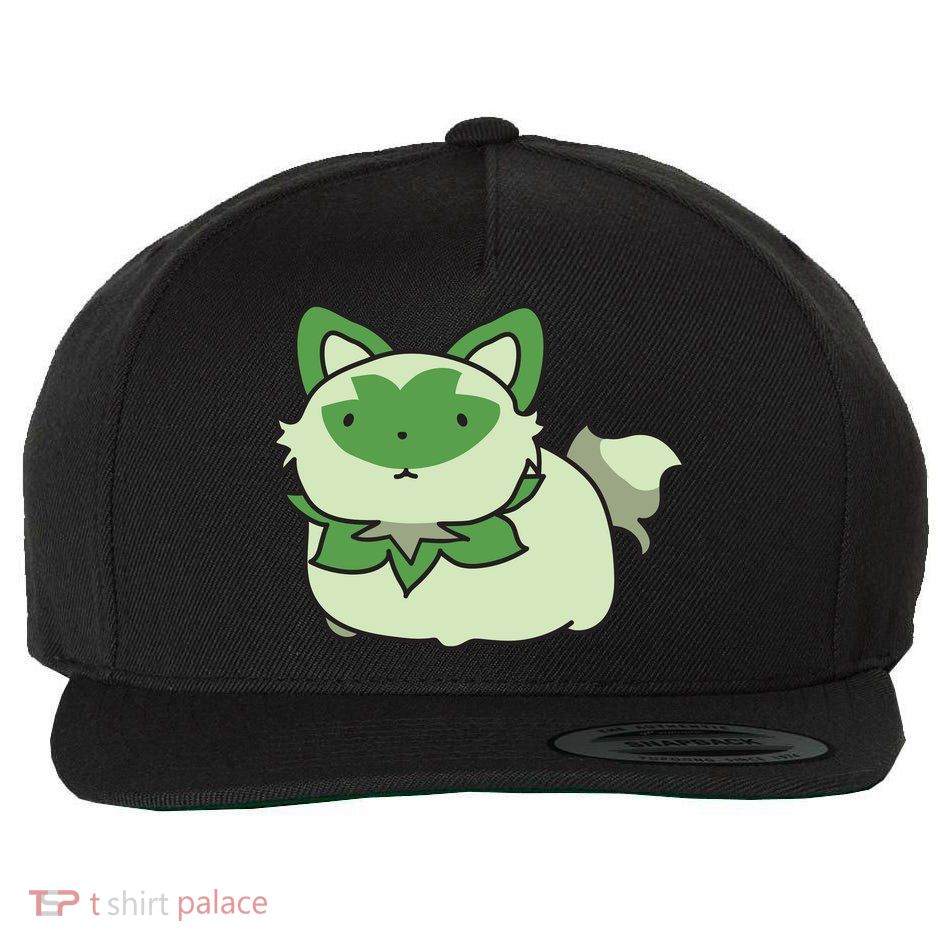 Chubby Sprigatito Chibi Kitty Wool Snapback Cap