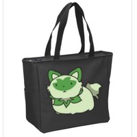 Chubby Sprigatito Chibi Kitty Zip Tote Bag