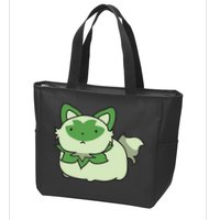 Chubby Sprigatito Chibi Kitty Zip Tote Bag