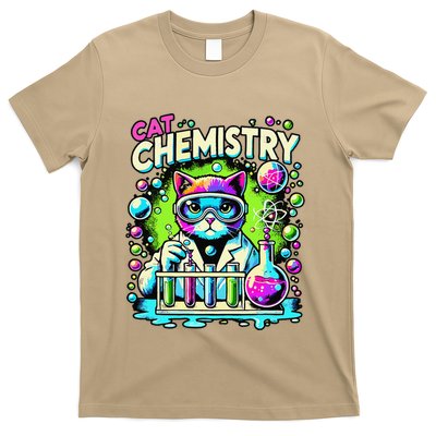 Cat Scientist Chemistry Science Student Feline Lovers T-Shirt