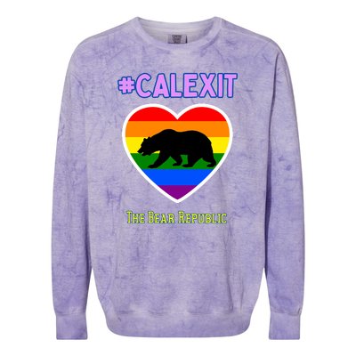 California Secession Calexit Bear Republic Colorblast Crewneck Sweatshirt