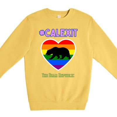 California Secession Calexit Bear Republic Premium Crewneck Sweatshirt