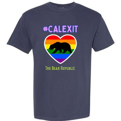 California Secession Calexit Bear Republic Garment-Dyed Heavyweight T-Shirt